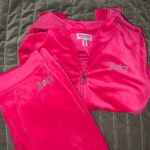 Juicy Couture Pink Velour Tracksuit